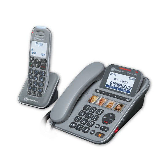 Amplicomms Powertel 2280 - téléphone fixe sans fil amplifié - téléphone  fixe senior