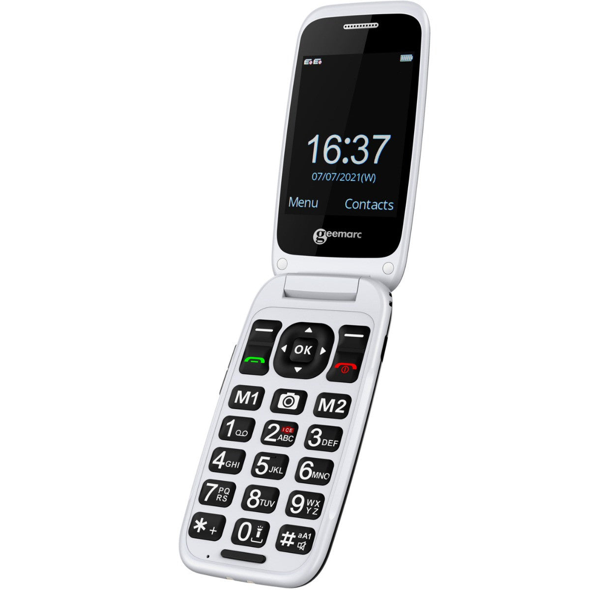 Téléphone à grosses touches Geemarc sans fil duo photo avec répondeur