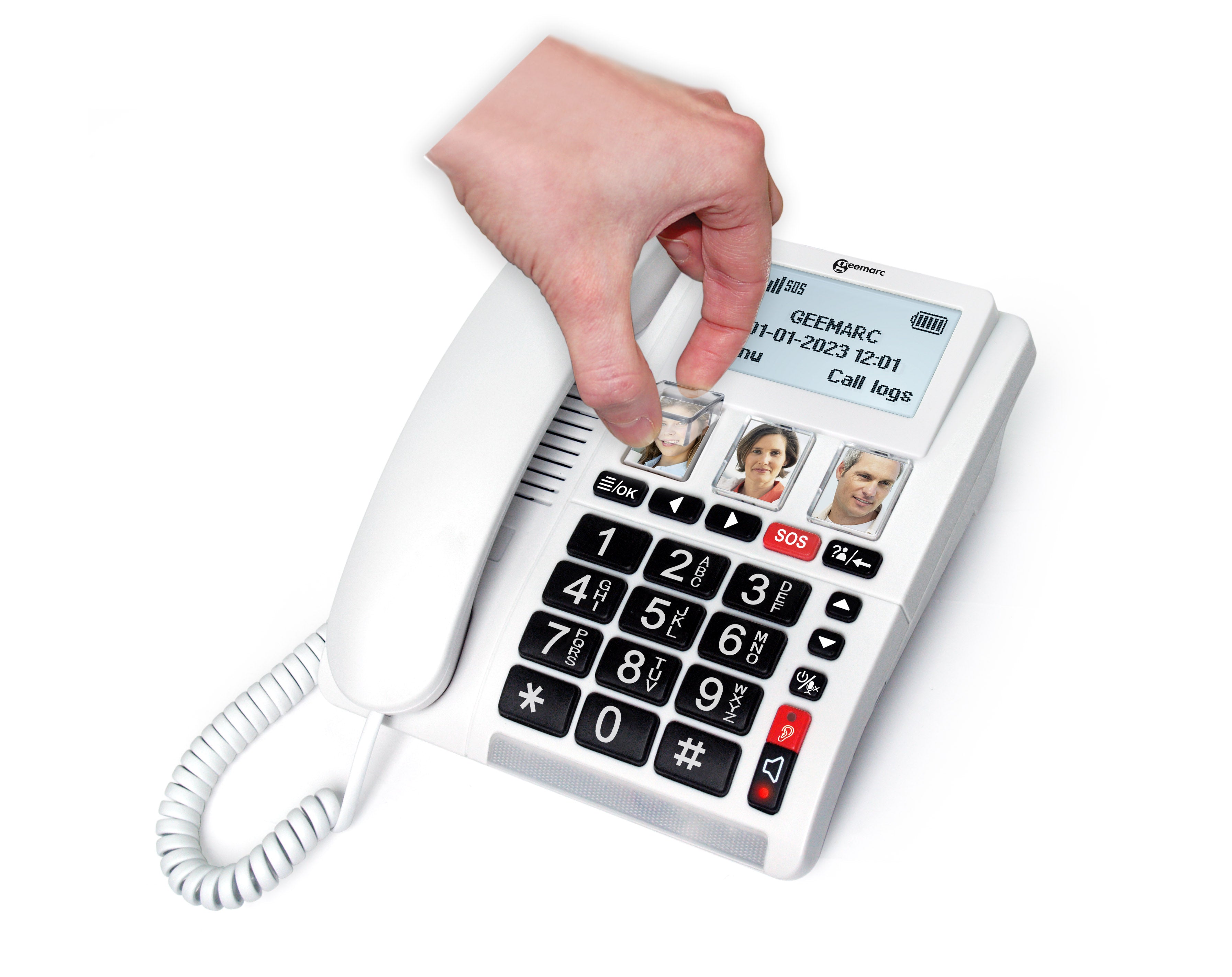 Geemarc CL9000 - Téléphone fixe pour appel d'urgence
